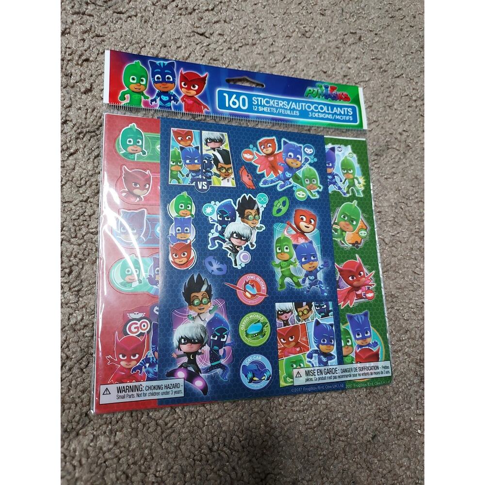 New American Greetings 160 PJ Masks Stickers 12 Sheets